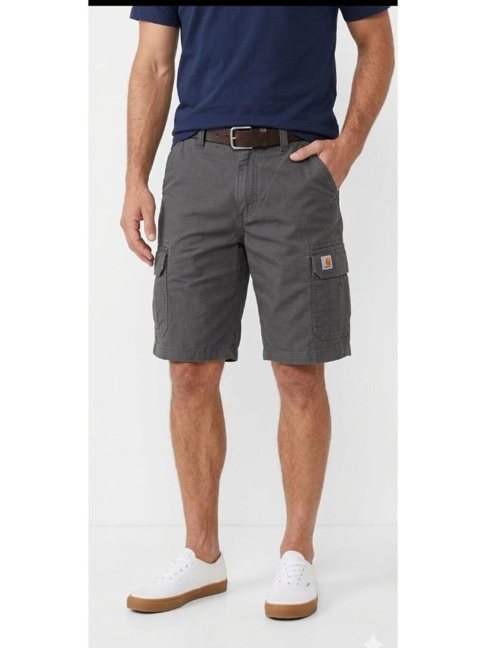 Carhartt Mens Gray Force Extreme Cargo Utility Shorts Relaxed Fit size 38
